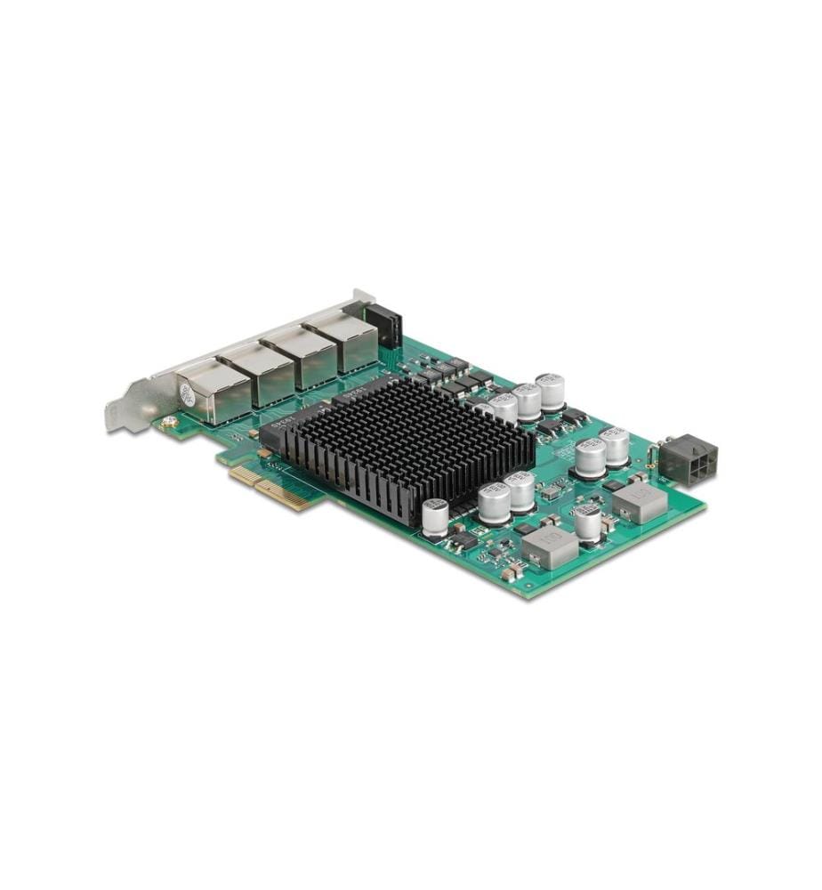 DELOCK - Netzwerkkarte 4x RJ45 Gb PoE+, PCI-Express x4