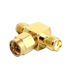 DELOCK - Antennenadapter T-Stück, SMA Stecker (m) - SMA Buchse (f)