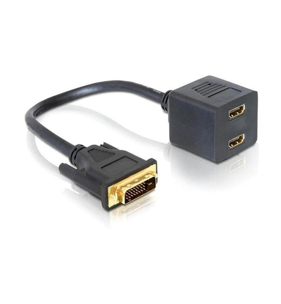 DELOCK - 2-Port Signalsplitter DVI-D - HDMI