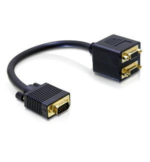 DELOCK - 2-Port Signalsplitter VGA - 2x VGA, passiv