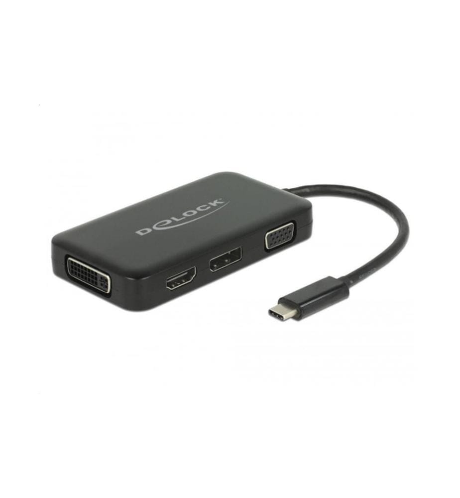 DELOCK - Multiadapter 63929 USB-C – DP/DVI-D/HDMI/VGA