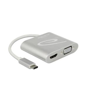 DELOCK - 2-Port Signalsplitter USB-C - 1xHDMI & 1xVGA