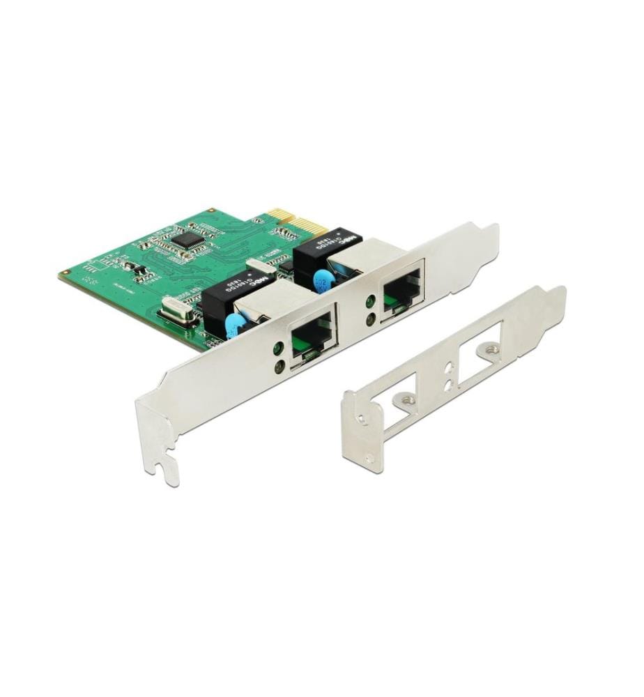 DELOCK - Netzwerkkarte 2 Ports, 1Gbps Realtek RTL8111H Chipsatz