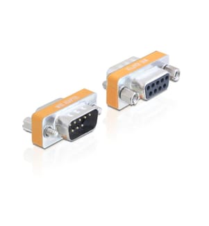 Adaptateur Null Modem Delock DB9 RS-232 m -f