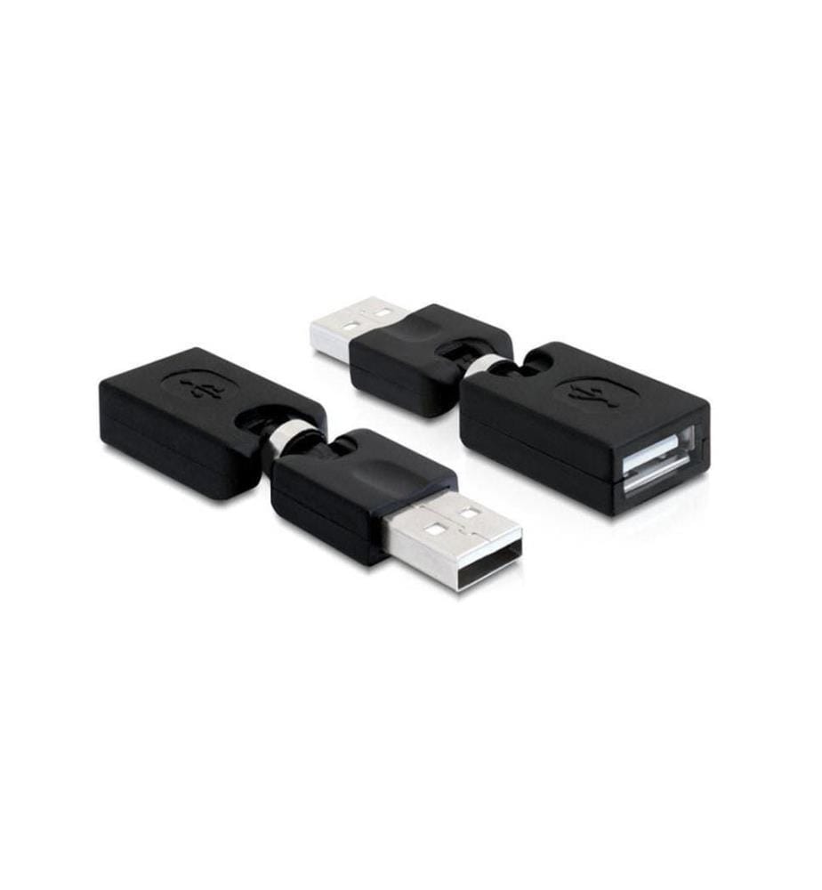 Delock Adaptateur USB 2.0 USB-A mâle - USB-A femelle, rotatif