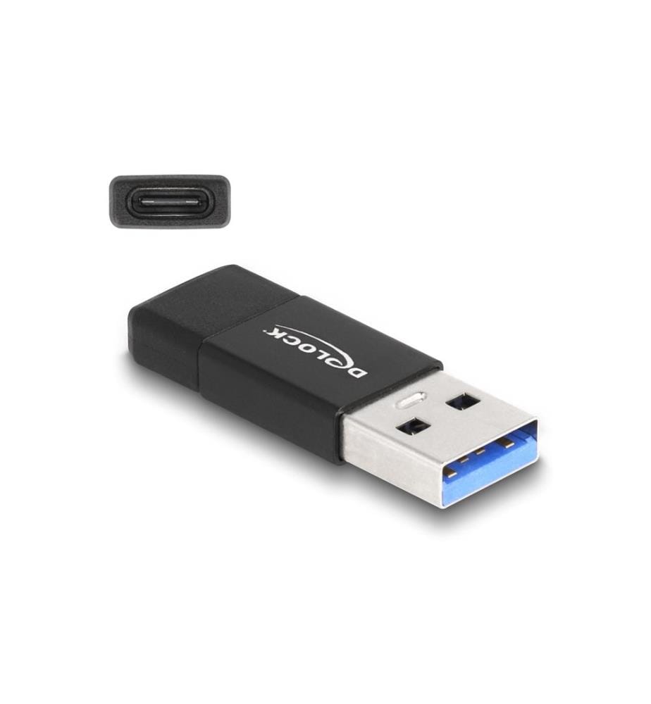 Delock USB-Adapter 3.2 Gen 2 (10 Gbps) USB-A Stecker - USB-C Buchse