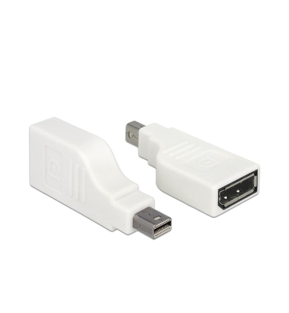 Delock Adaptateur Mini-DisplayPort – DisplayPort coudé, Blanc