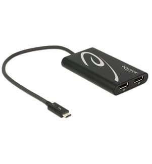 Delock Câble adaptateur 2 x DP f Thunderbolt 3 - DisplayPort
