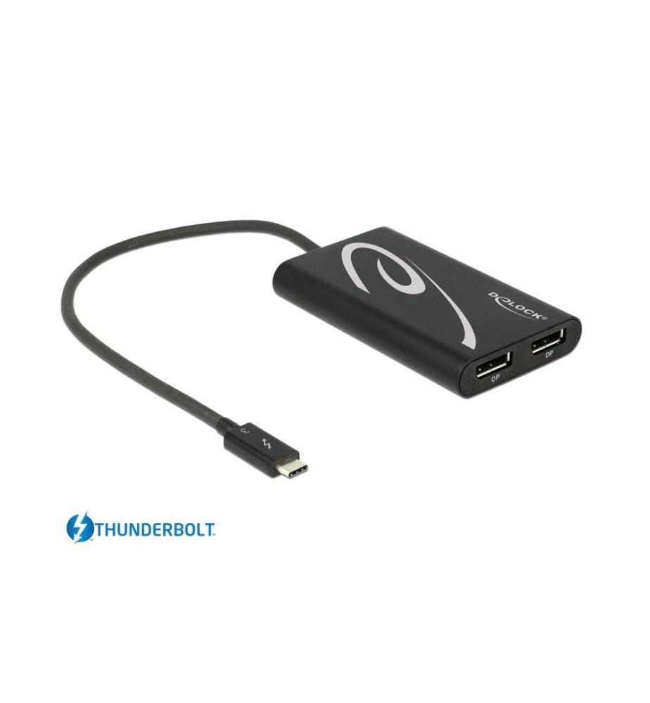 Delock Câble adaptateur 2 x DP f Thunderbolt 3 - DisplayPort