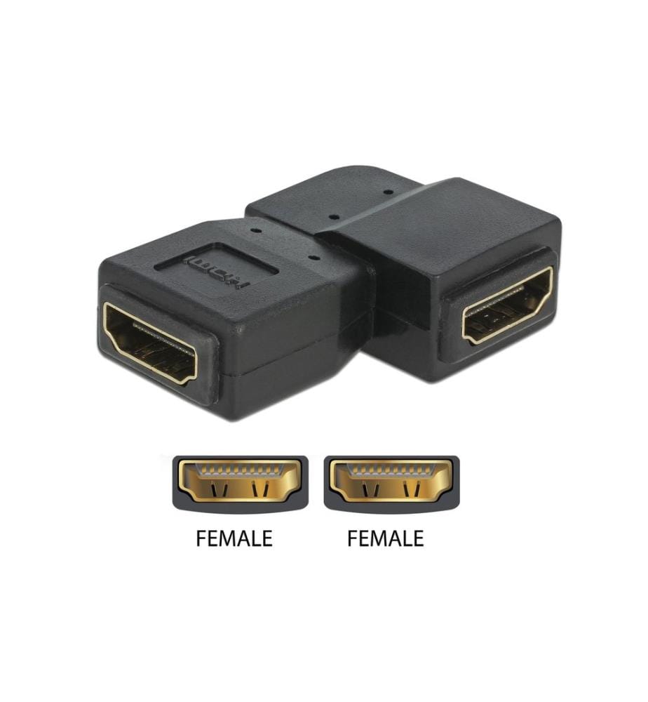 Delock Adapter 90° links HDMI - HDMI