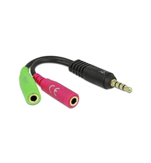 Delock Adaptateur audio Jack 3.5 mm - Jack 3.5 mm, femelle