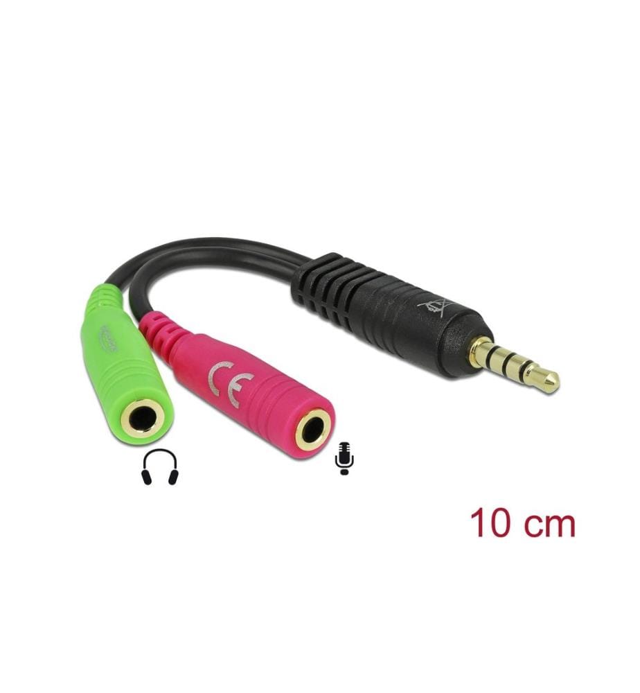 Delock Adaptateur audio Jack 3.5 mm - Jack 3.5 mm, femelle