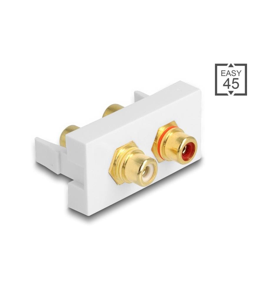 Module Delock Easy 45 22.5 x 45 mm RCA - RCA