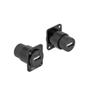 Connecteur Delock D-Type USB 2.0 Type-A femelle vers femelle