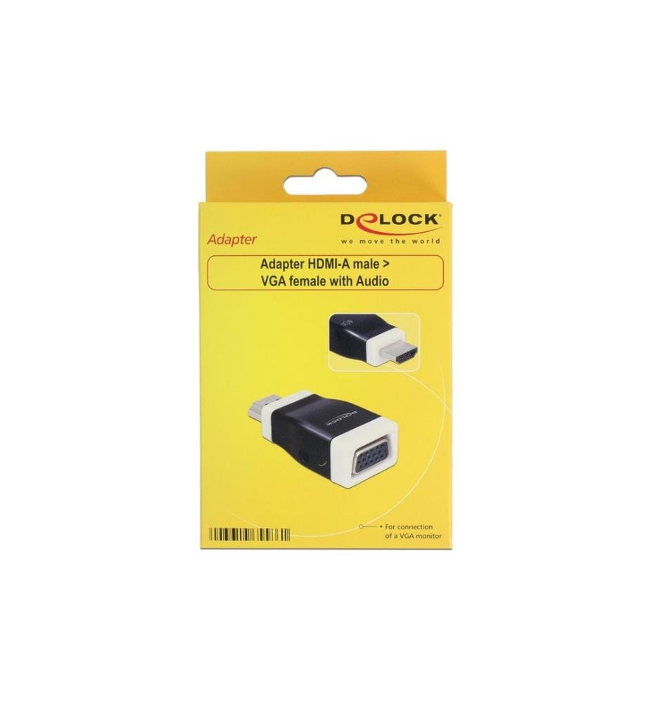 Delock Adapter HDMI - VGA Schwarz