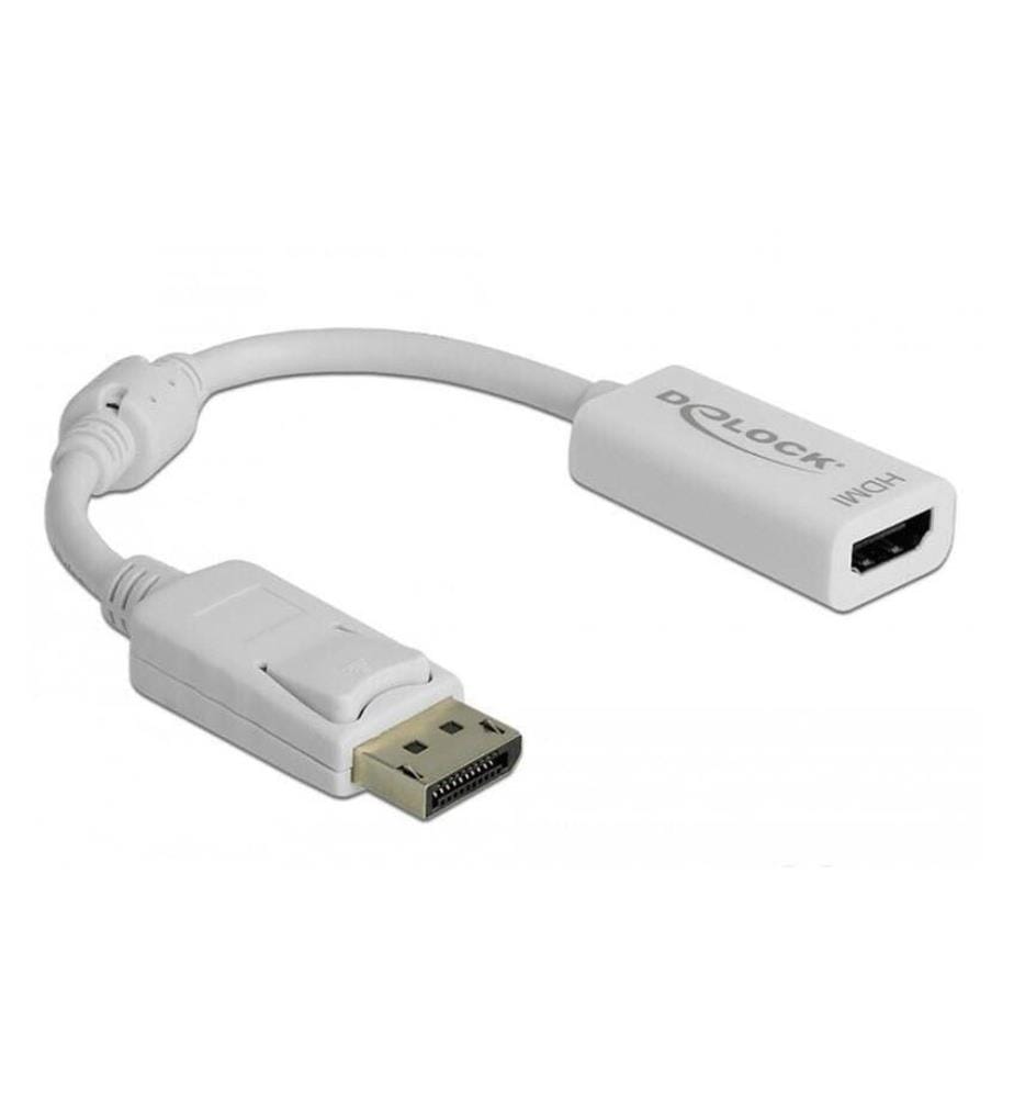 Delock Adaptateur Displayport - HDMI Blanc