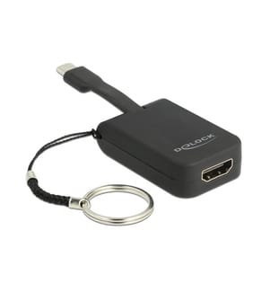 Delock Adaptateur USB Type-C – HDMI 4K, 30Hz, avec porte-clés