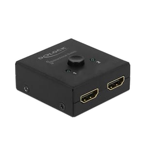Commutateur Delock 2 entrées-1 sortie, 1 entrée-2 sorties HDMI 4K/60Hz, bidirectionnel