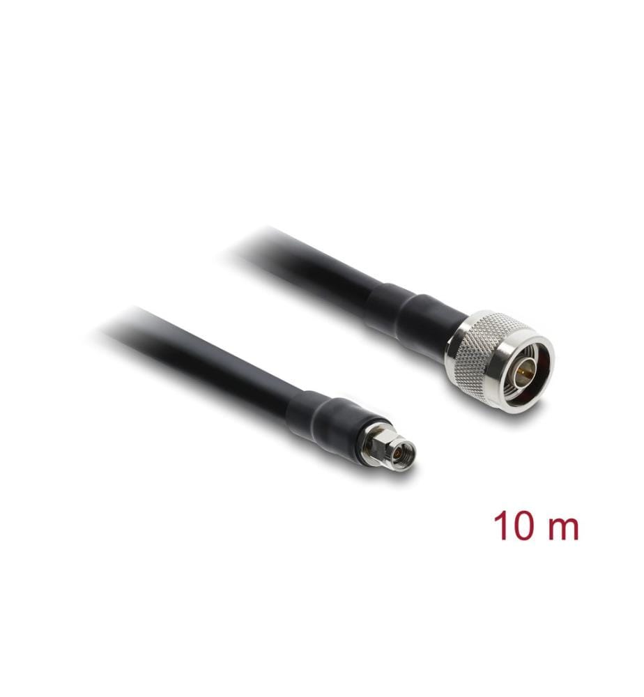 Delock Câble d'antenne RP-SMA/N-Type à RP-SMA, 10 m