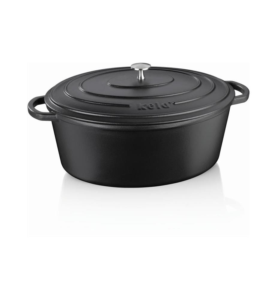 KELA - Bräter Calido oval 36 cm, Schwarz