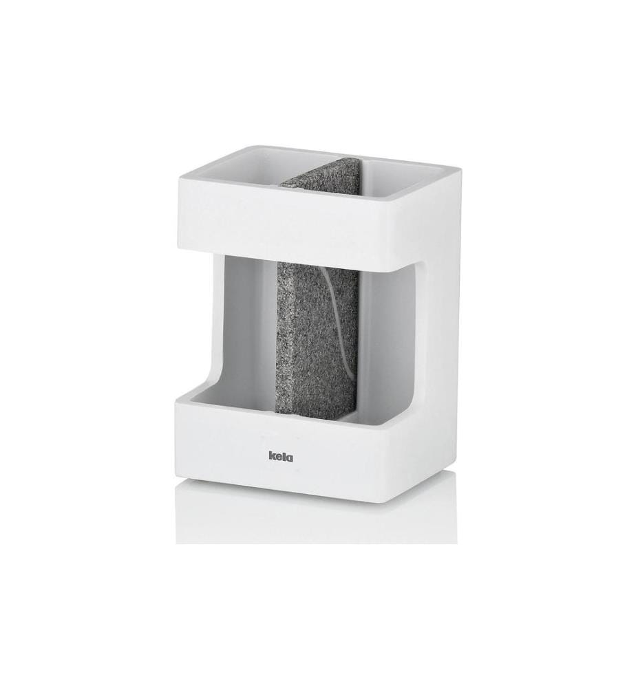 KELA - Zahnputzbecher Cube Weiss