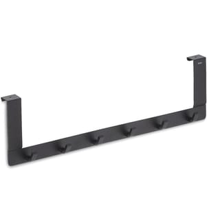 KELA - Accroche-porte Colgar 6 crochets, Noir