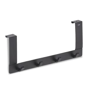 KELA - Accroche-porte Colgar 4 crochets, Noir