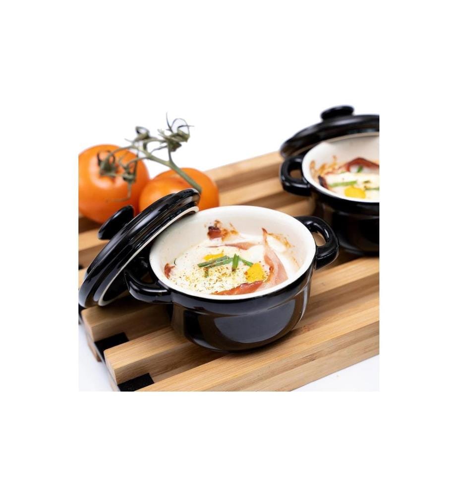 KELA - Plat à gratin Malin Ø 10 cm, Rond, Noir
