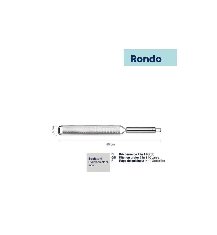KELA - Râpe de cuisine Rondo 2 en 1 Argenté