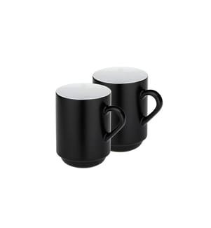 KELA - Kaffeetasse 300 ml, 2 Stück, Schwarz