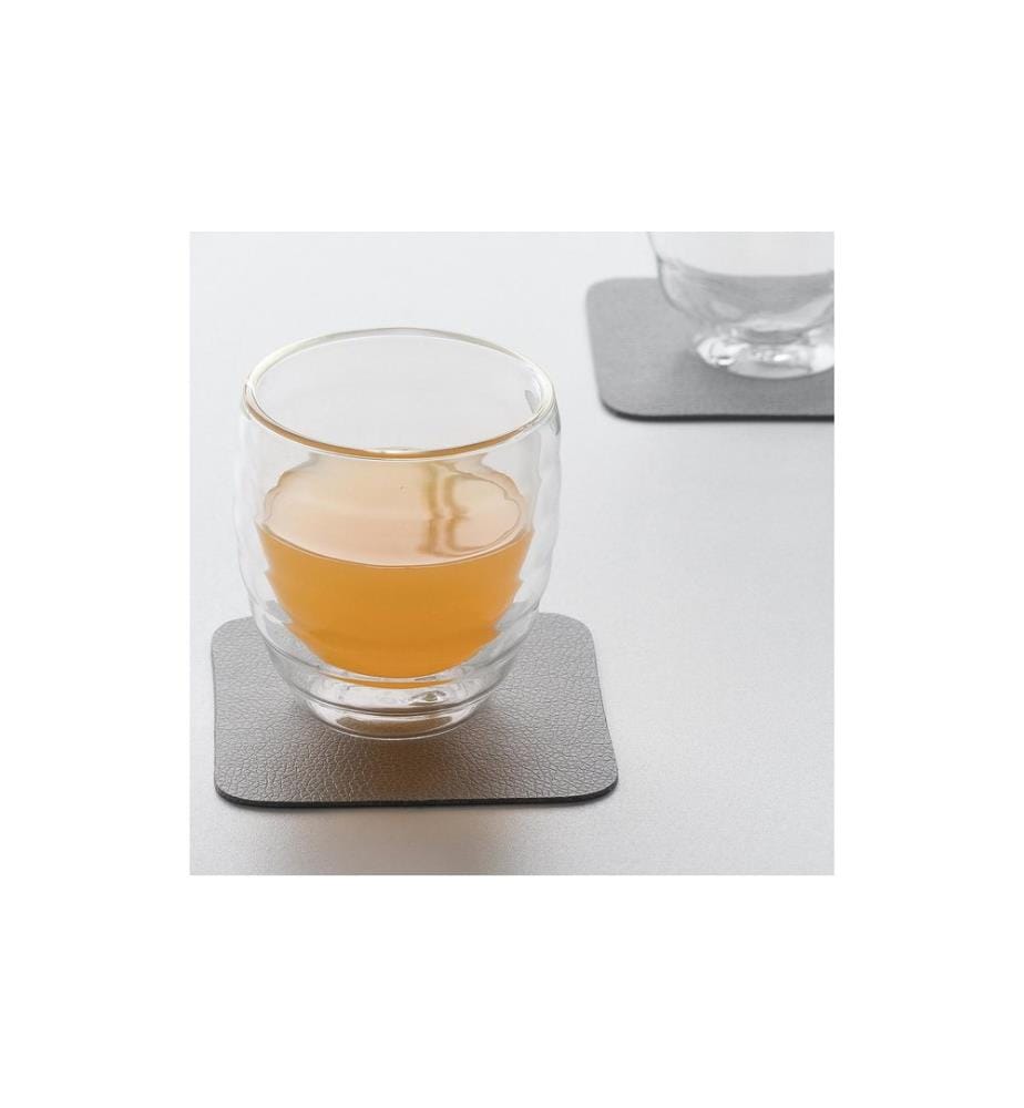 KELA - Dessous de verre Kimara 10 x 10 cm, 4 pièces, marron