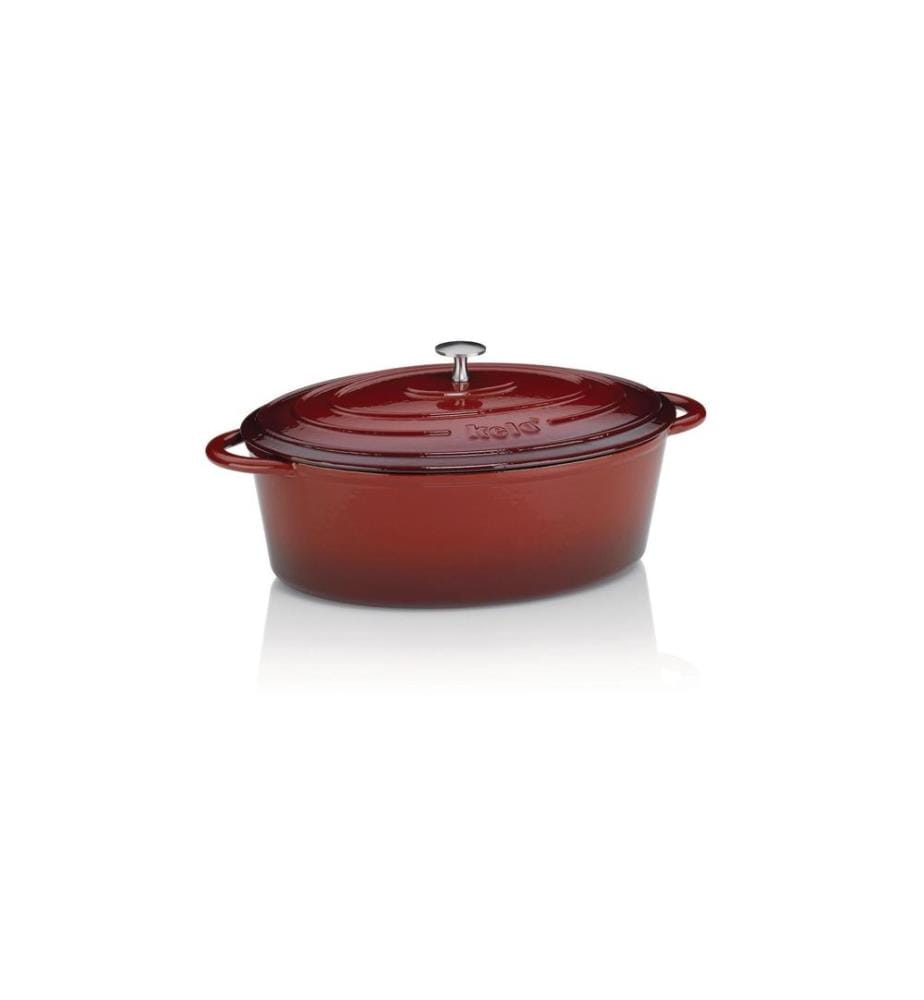 KELA - Bräter Calido oval 33 cm, Rot