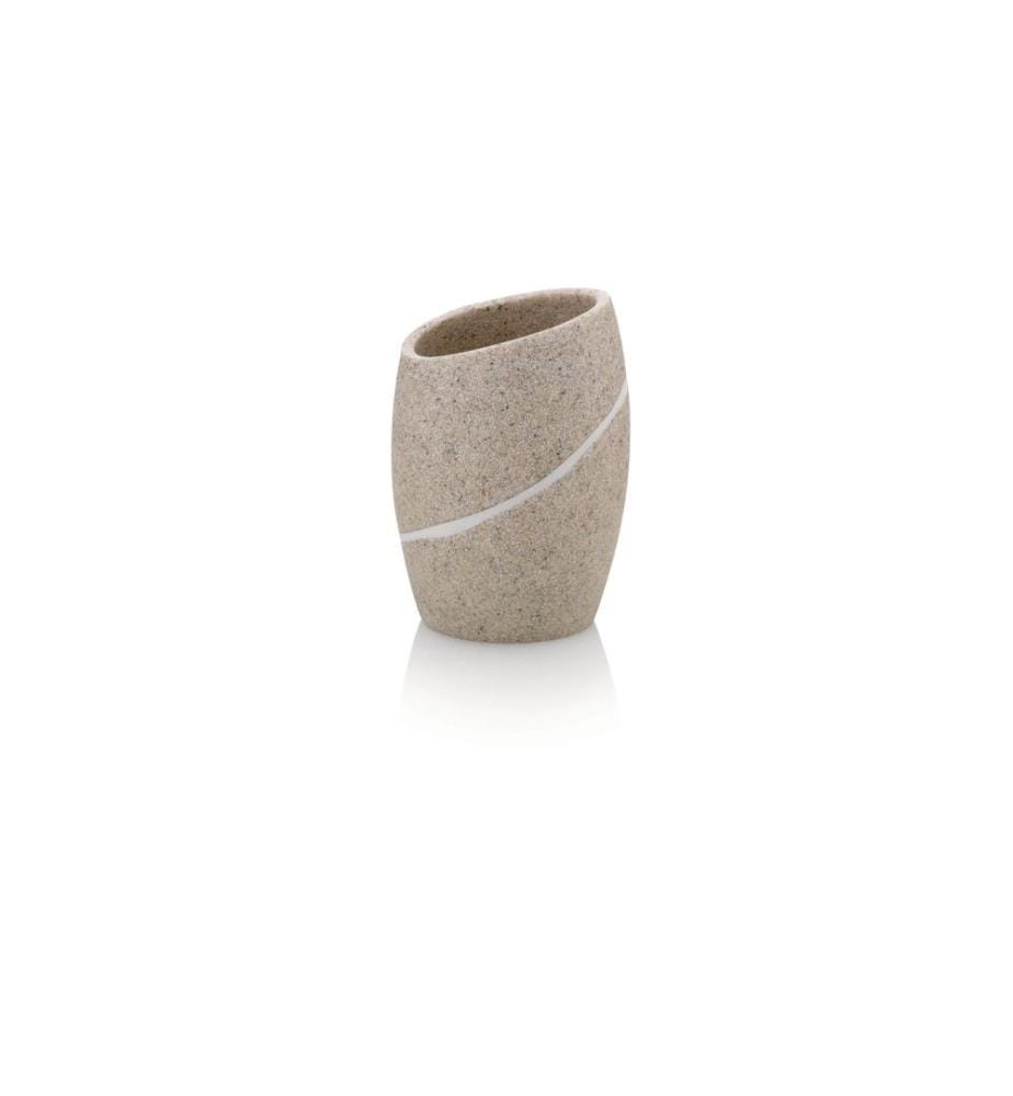 KELA - Zahnputzbecher Talus Beige