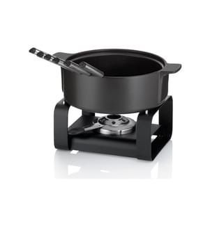 Service à fondue au fromage Kela Roman 9 pièces, Noir