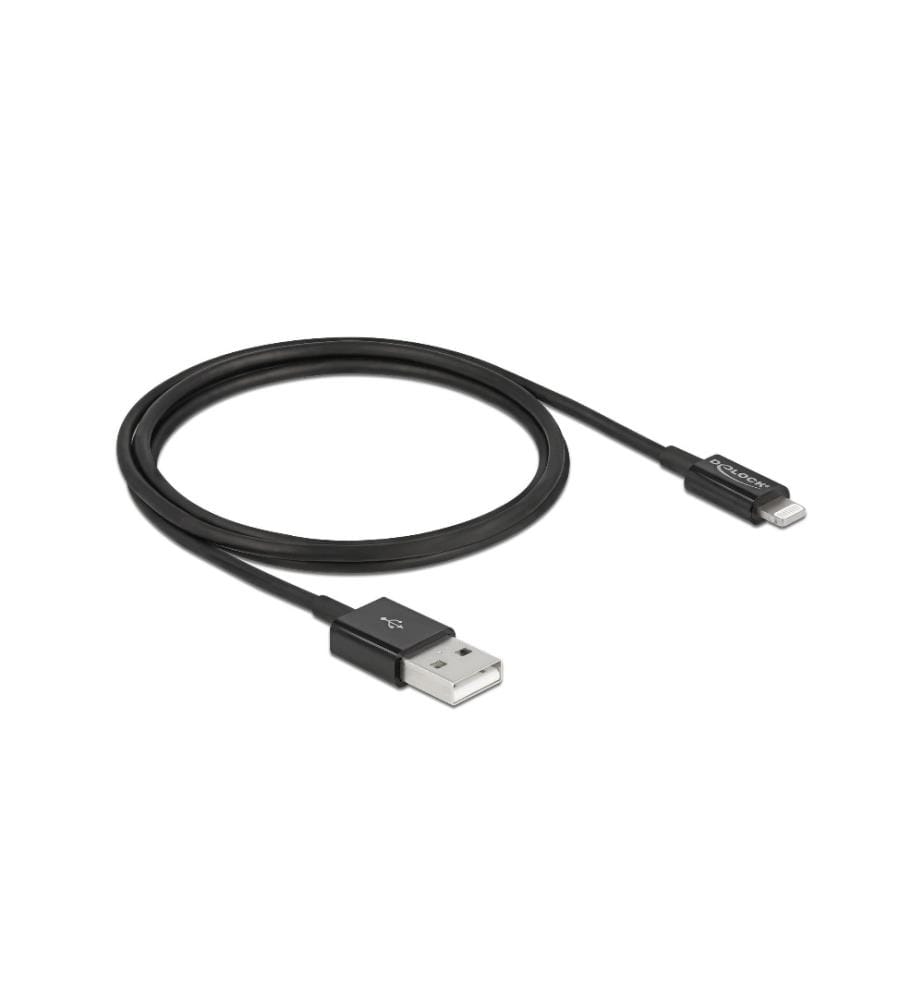DELOCK - Câble USB 2.0 pour iPhone, iPad, iPod USB A - Lightning 1 m