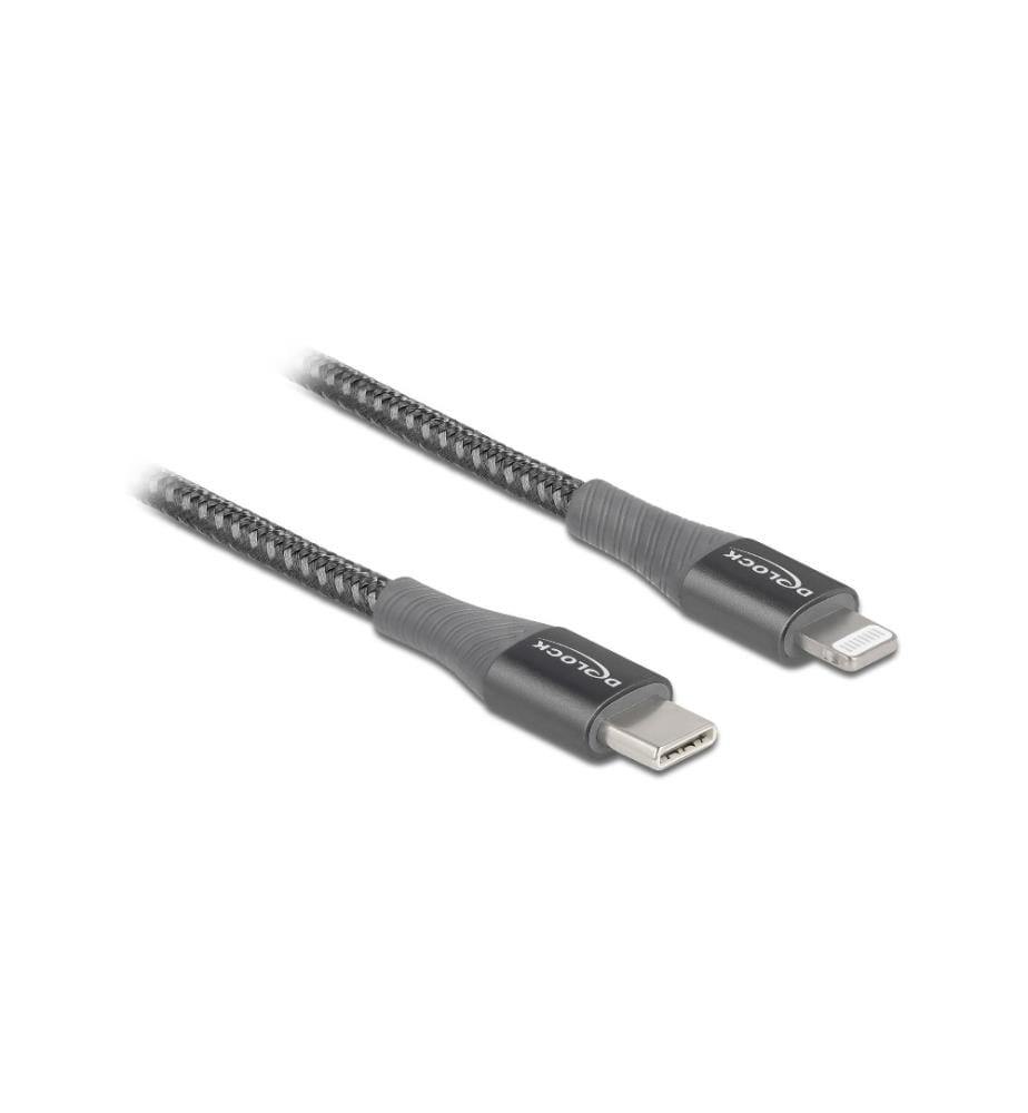 DELOCK - Câble USB USB C - Lightning 0.5 m, Gris