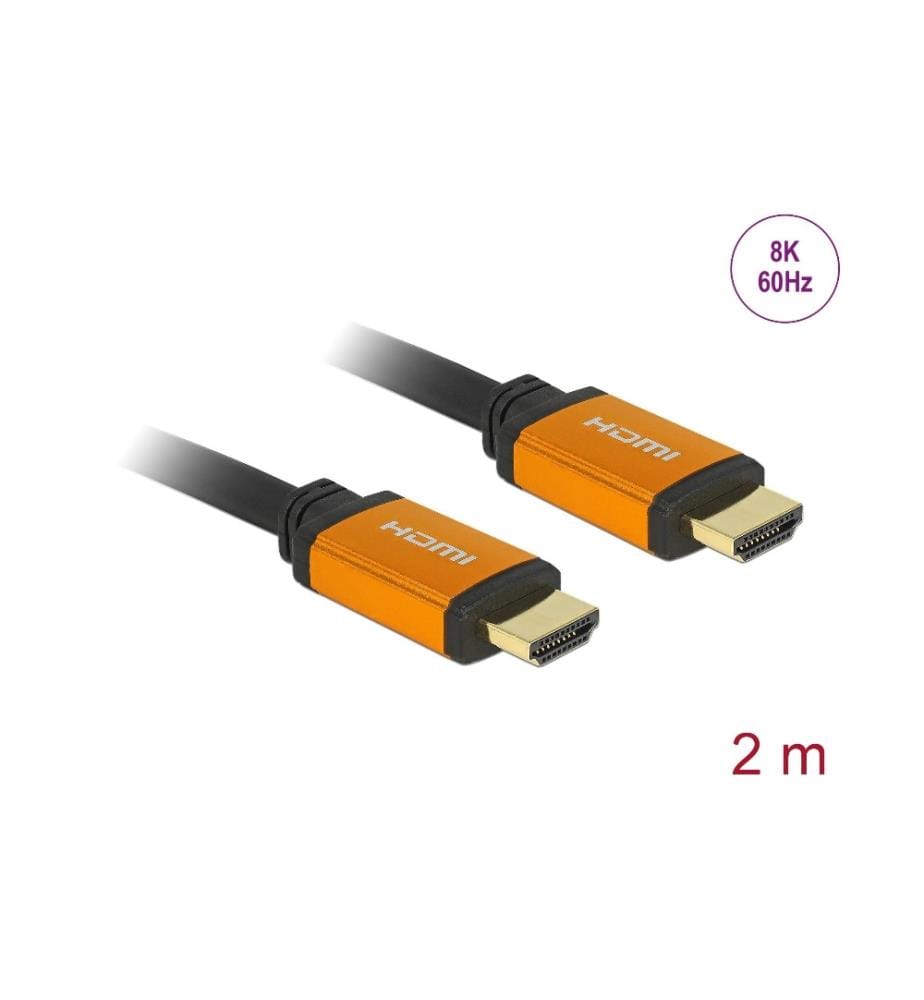 DELOCK - Câble 8K 60Hz HDMI - HDMI, 2 m