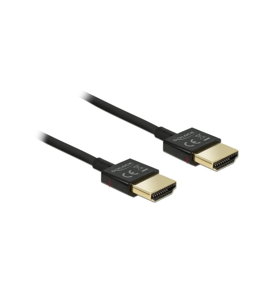 DELOCK - Câble 4K 60Hz HDMI - HDMI, 2 m, Noir