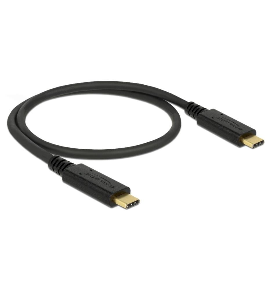 DELOCK - USB 2.0-Kabel bis 5A Strom USB C - USB C 0.5 m
