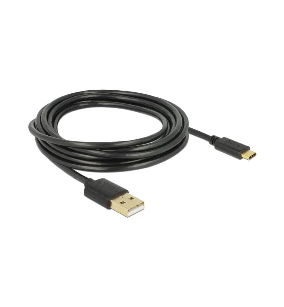 DELOCK - USB 2.0-Kabel  USB A - USB C 3 m