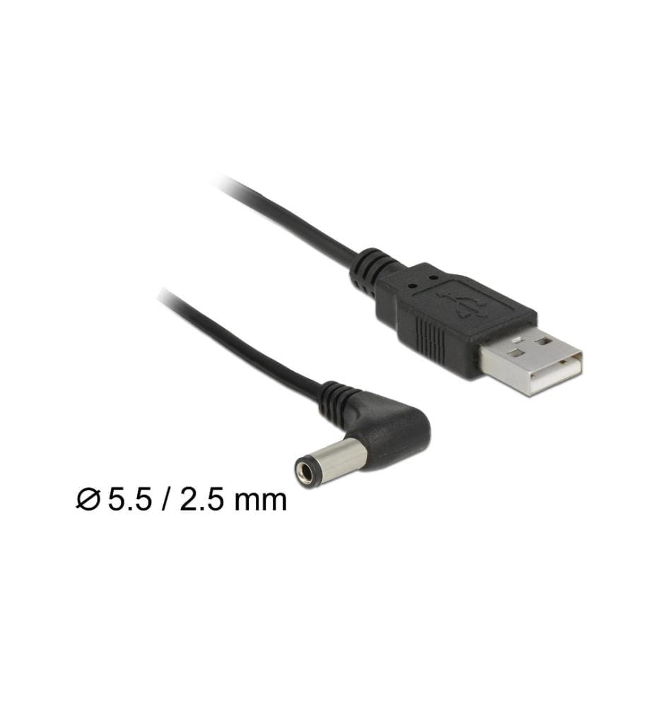 DELOCK - USB-Stromkabel Hohlstecker 5.5/2.5mm USB A - Spezial 1.5 m