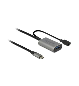 DELOCK - Câble de prolongation USB 3.0 activement USB C - USB A/Spécial 5 m