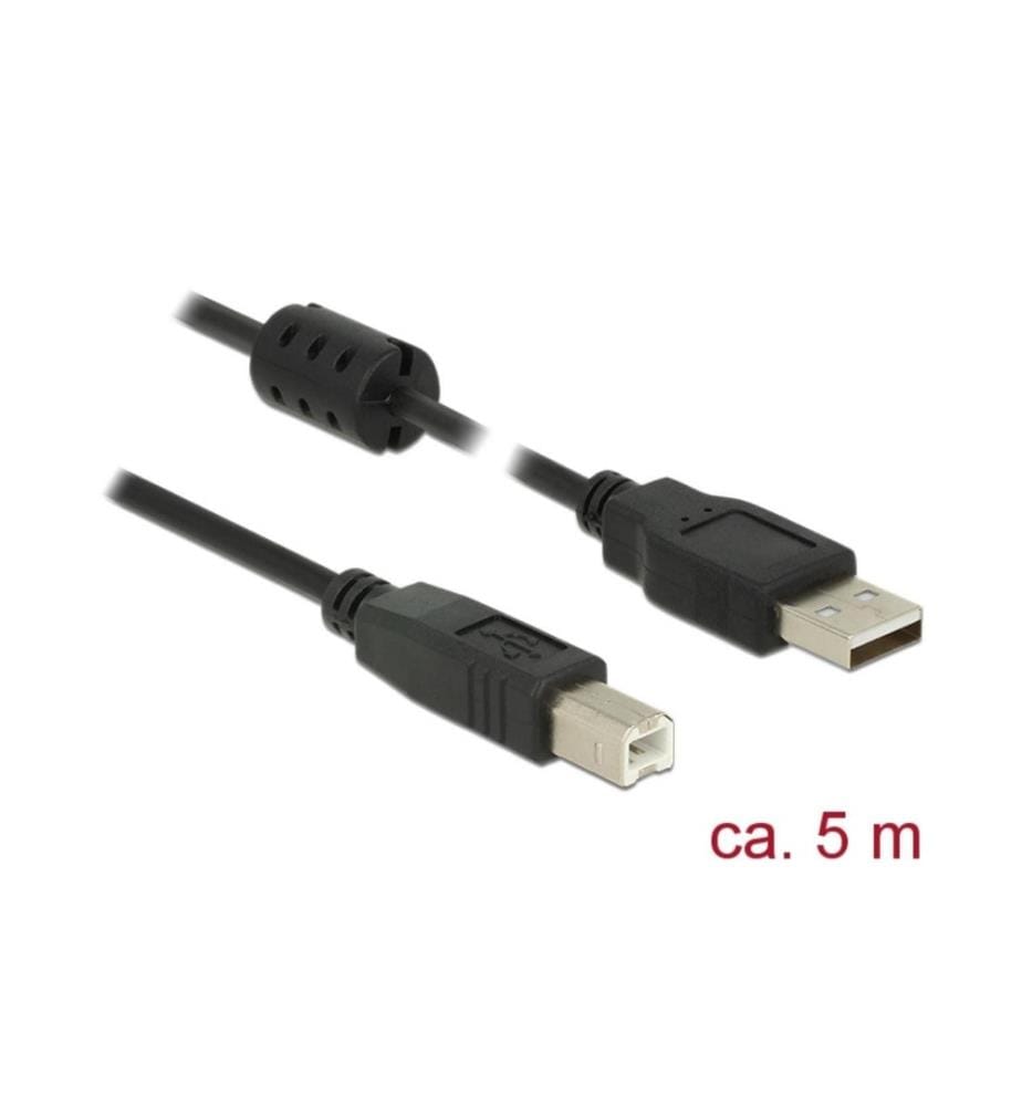 DELOCK - Câble USB 2.0  USB A - USB B 5 m