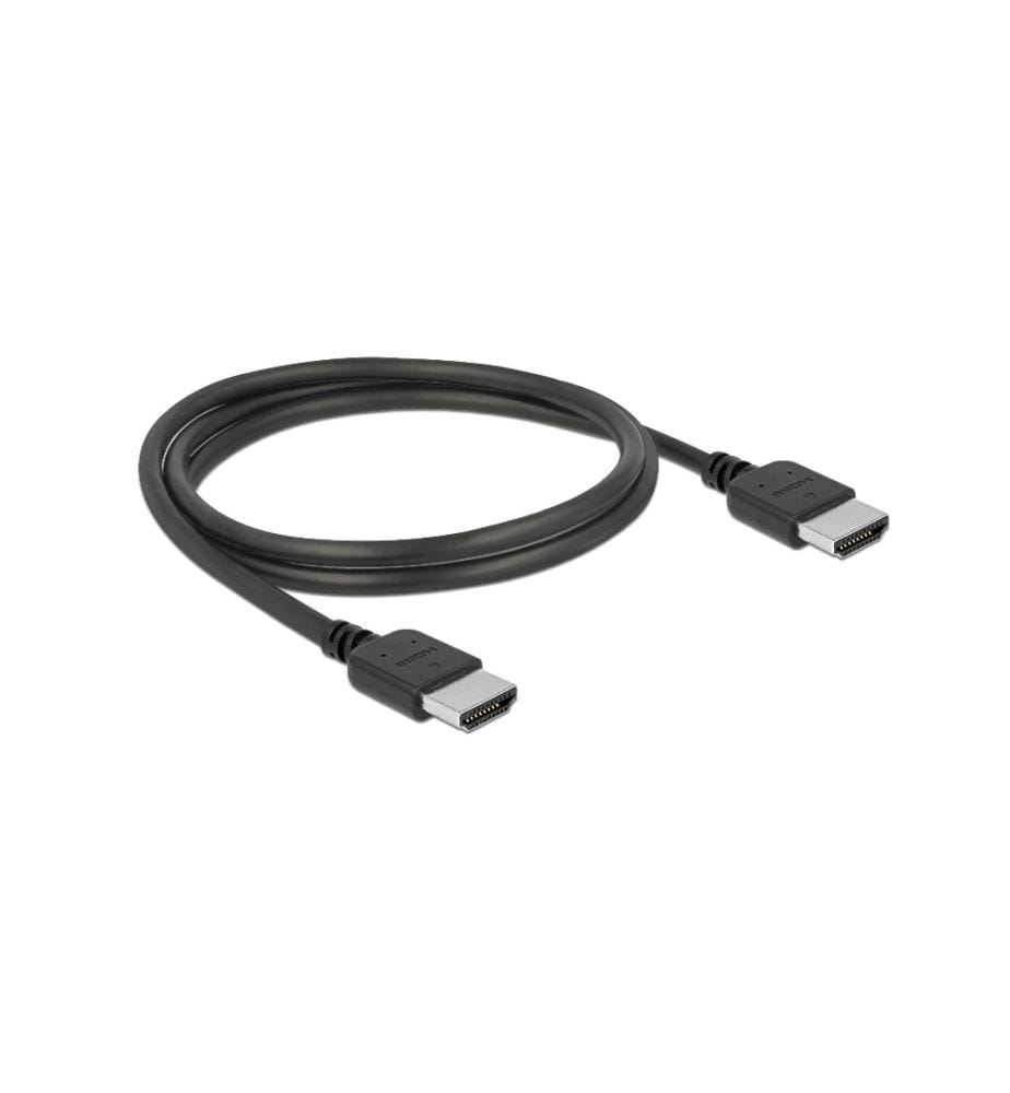 DELOCK - Kabel hochflexibel, 4K 60Hz HDMI - HDMI, 1 m, Schwarz