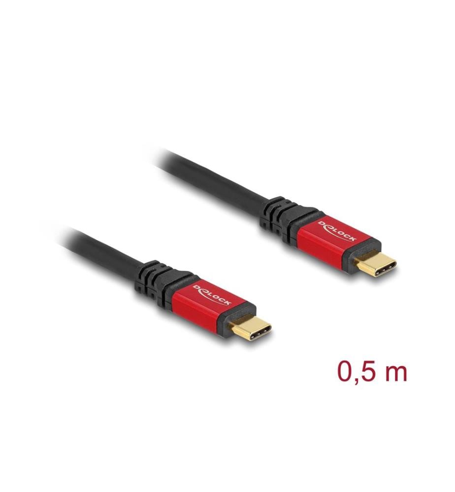 DELOCK - USB4-Kabel 20 Gbps PD 3.0 100 W USB-C - USB-C 0.5 m