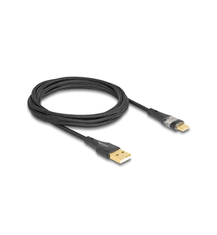 DELOCK - USB 2.0-Kabel Schnelladefunktion 60W USB-A - USB-C 2 m
