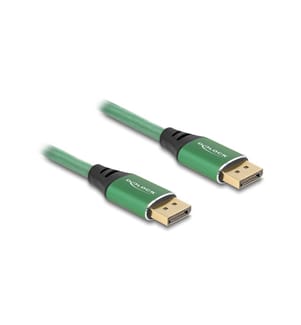 DELOCK - Câble 16K 60 Hz DisplayPort - DisplayPort, 2 m, Vert