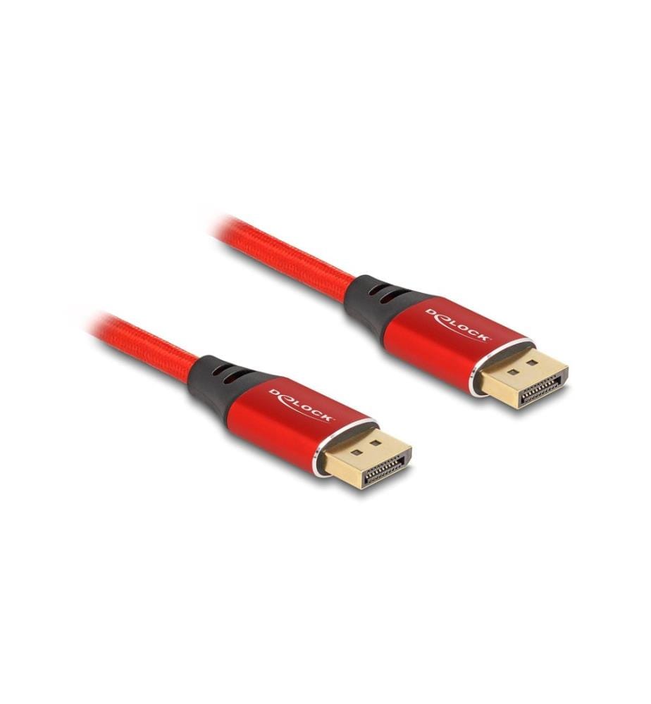 DELOCK - Câble 16K 60 Hz DisplayPort - DisplayPort, 1 m, Rouge