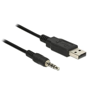 DELOCK - Câble USB 2.0 USB A TTL – jack 3.5 mm, 4 broches (3.3 V) 1.8 m