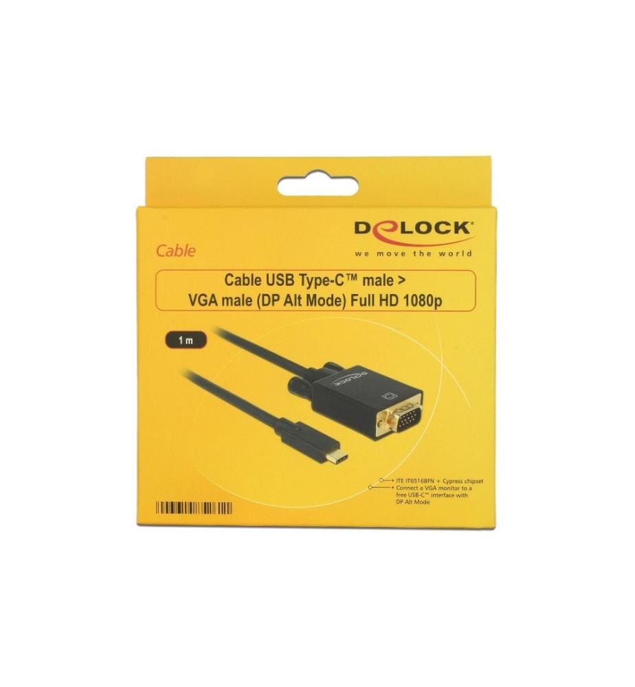 DELOCK - Kabel USB Type-C - VGA, 1 m